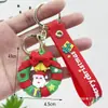 Llavero Navideño Transfronterizo Colgante Caja Sorpresa Papá Noel Muñeco de Nieve Árbol de Navidad Llavero Navideño Colgante Pequeño