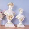 Escultura Retrato de Chica Retro Europea Venus Decoración para Sala de Estar Mueble de TV Decoración Suave Transfronteriza para Comercio Exterior Accesorios
