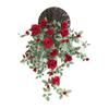 Amazon Decoração de Parede Pendurada Rosa Transfronteiriça Flores Artificiais Ornamentos de Casamento Flores de Corredor Alta Simulação