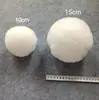 Decorações de Pompons de Pelo de Coelho Sintético de 9-15cm Acessórios de Pompons Feitos à Mão DIY para Roupas, Sapatos, Chapéus e Têxteis para Casa