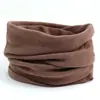Calentador de cuello térmico de forro polar auto-calentable, protector de cuello a prueba de viento y resistente al frío, bufanda de cuello unisex de color liso para otoño e invierno