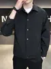Chaqueta para hombre, nueva colección otoño 2026, corte holgado, casual, elegante, cárdigan de manga larga, moderno, sencillo, con cuello de solapa