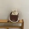 Bolso de Hombro Cruzado de Cadena de Perlas con Cordón, Versátil, de Moda y Elegante, Novedad Primavera 2026