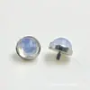Pendientes de ópalo con borde de onda de aleación de titanio ASTMF-136 G23 titanio nuevo paquete set ópalo lengua de rosca interna