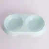 Tazón Doble para Mascotas Color Caramelo Macarrón Lindo Tazón para Gato Tazón para Perro Comer Beber Agua Tazón de Alimentación Venta al por Mayor de Fábrica