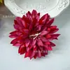 Flores de Crisântemo de Agulha de Pinheiro Artificiais, Crisântemo Dourado, Crisântemo Garra de Caranguejo Flores para Prendedor de Cabelo DIY, Acessórios de Cabelo Tradicionais Hanfu, Lembrancinhas, Fotografia de Casamento