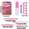 Set de Manicura Transfronterizo, Lima de Uñas, Tira Pulidora, Cepillo de Cuerno, Herramienta para Eliminar Cutícula, Set de 6 Herramientas de Manicura