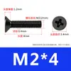 Tornillos de Acero Inoxidable 304 de Cabeza Avellanada Negra, Tornillos para Máquina de Cabeza Plana Phillips, Tornillos Km Pavonados Negros M2M3M4M5M6