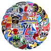 50 Stickers de grafiti de bola azul americana para coche, teléfono móvil, decoración de vaso de agua, impermeables, para cuenta de mano, venta al por mayor