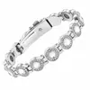 Pulseira Magnética Redonda Popular com Pedras Inteiras Transfronteiriça Moda Europeia e Americana Fecho de Linha Única Pulseira Magnética Antiestática para Mulheres em Estoque