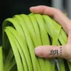 Ronda cuero sintético mimbre PE tiras de mimbre tejido a mano maceta DIY plano mimbre plástico tejido silla de exterior para ocio botella de aceite
