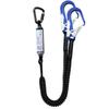 Cuerda de seguridad anticaídas para trabajos en altura Gancho doble con paquete amortiguador Cuerda de protección para electricista Aleación de acero aleación de aluminio cuerda elástica