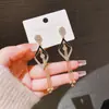 Nuevo Estilo Caliente Temperamento Geométrico Aguja de Plata Borla Pendientes Largos de Moda Para Adelgazar la Cara Adornos para Orejas Accesorios Pendientes Geométricos