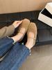 Zapatos Mary Jane Planos Estilo Hada Peludos para Mujer para Abrigo 2024 Nuevos Zapatos Cálidos Rellenos de Otoño e Invierno
