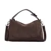 Bolsa pequena fosca retrô da moda para mulheres, novo modelo 2026, bolsa transversal de alta qualidade, bolsa de mão outono e inverno, bolsa Boston