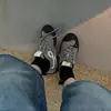 Zapatillas de moda para mujer con suela gruesa, nuevo diseño de bloques de color de otoño, antideslizantes, cómodas, versátiles, zapatillas deportivas casuales