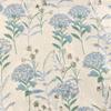 Nuevo Tejido Jacquard de Seda Dorada Diente de León Azul Estampado Pintura al Óleo Jacquard Tridimensional Tejido para Vestido de Mujer en Stock
