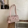 2026 Nuevo Diseño de Nicho Cinturón de Cuero de Moda Decoración Bolso de Hombro a la Axila de Moda Personalidad Dulce y Fresca Bolso Cruzado