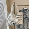 Bolsa Tote de Lona Grande Capacidade Casual para Mulheres 2026 Novo Estilo da Moda Bolsa de Mão para Passeio Bolsa de Compras Bolsa de Ombro para o Dia a Dia