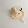 Sombrero de Sol de Verano para Bebé, Malla Fina, Ala Ancha, Sombrero de Pescador para Acampar para Niños y Niñas, Sombrero de Pescador Lindo con Protección Solar