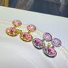 Nova Prata Esterlina S925 Pérola Natural de Água Doce Genuína Joias Brincos Banhados a Ouro 18K Joias de Pérola Zhuji Uma Peça Dropshipping