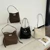 Bolso Kelly Coreano de Nicho para Mujer Bolso de Mano 2026 Nuevo de Moda Retro Bolso Cubo Simple Bolso de Hombro Cruzado