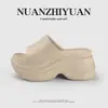 Sandalias de Plataforma Impermeables con Suela Gruesa para Aumentar la Altura para Mujer, Verano Eva Suela Suave Silenciosas Comodidad para el Hogar Casual Exteriores Slip-Ons
