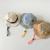 Sombrero para Niños Sombrero Japonés de Pescador para Exterior Primavera y Verano Camping Sombrilla Sombrero Protector Solar para Niños y Niñas Viajes Sombrero de Ala Grande