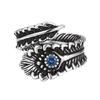 Anillo de Pluma Estilo Indio, Anillos Retro Europeos y Americanos para Hombres y Mujeres, Accesorios de Nicho, Suministro Transfronterizo, Venta al por Mayor por Fabricante