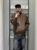 Chaqueta de Estilo Frío de Alto Nivel para Hombre Primavera y Otoño Verde Oscuro Estilo Americano Retro Vintage Chaqueta con Cuello de Traje de Béisbol