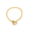 Venta Caliente Transfronteriza Pulsera Ottonbuckle para Mujer Estilo Ins Personalidad Elegante Mariposa Amor Pulsera Punk Hip-hop Pulsera
