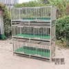 Jaulas de Acero Inoxidable de Tres y Dos Niveles para Pollos, Patos, Conejos y Palomas, Adecuadas para Uso Doméstico y al Aire Libre, Impermeables Multicapa