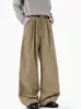 Calça Casual de Veludo Cotelê para Homens 2026 Nova Marca Moderna Retro Solta Casual Reta de Perna Larga Calças Longas Roupa Masculina