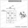 Colección de Bisagras de Acero Inoxidable 304 para Puertas de Madera, Puertas de Gabinetes Industriales, Bisagras Plegables Engrosadas, Bisagras Plegables de Apertura Plana, Venta al por Mayor de Hojas Sueltas
