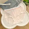 Roupas íntimas femininas Polly Jia Hu sem costura ultra-finas de seda gelada com sensação refrescante, cintura confortável, respiráveis, simples, calcinhas básicas para meninas
