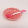 Brocha de Silicona de Doble Cabezal para Mascarilla Tazón Plegable para Mascarilla Cepillo Limpiador de Poros Aplicación de Mascarilla de Barro Herramienta de Maquillaje de Belleza Portátil