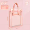 Bolsa Transparente de PVC para Tutoria, Bolsa para Documentos, Bolsa de Exame para Estudante de Alta Qualidade, Bolsa Portátil para Livros, Bolsa de Armazenamento à Prova d'Água