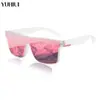 Gafas de Sol Deportivas de Moda Personalizadas para Conducir Hombres Mujeres Gafas de Sol Cuadradas Integradas para Pesca al Aire Libre Protección UV