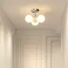 Luz de Pasillo Simple Moderna Luz de Techo para Vestíbulo Nuevo Estilo Crema 2025 Candelabro para Vestidor