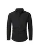 Camisa de Negocios Casual para Hombre de Manga Larga, Color Sólido, Elástica en Cuatro Direcciones, Fácil Cuidado, Talla Europea, Personalizable