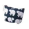 Bolsa de mão estilo nórdico porta-moedas baleia bolsa de moedas bolsa de chaveiro de algodão e linho bolsa de cartão criativa carteira pequena de mão atacado