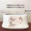 Macetas de Cerámica Directo de Fábrica para el Hogar Rectangulares de Gres Retro Chinas Macetas para Flores Adornos de Sala de Estar Macetas para Bonsái