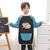 Mono impermeable de manga larga para niños, delantal con babero para comer, para guardería, pintura artística, personalizable