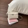 Bolsa Pequena Simples e Texturizada Estilo Coreano para Mulheres, Nova Tendência da Moda Primavera 2026 Bolsa Transversal de Cor Sólida, Bolsa Quadrada Pequena de Ombro Único