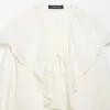 Z Estilo Europeu e Americano Transfronteiriço 2026 Nova Moda Elegante Roupas Femininas Atacado Camisa Decorativa em Camadas de Renda 5029066