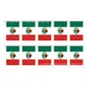 Decoraciones y Suministros para Aficionados de la Copa Mundial de Estados Unidos, Canadá y México, Set de Banderas Mexicanas, Suministros para Decoración de Fiestas y Eventos, Hecho a Medida