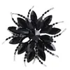 Broche de Acrílico da Moda para Mulheres, Alfinete Eletrodepositado em Liga, Broche Acessório de Roupa