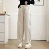 [Especial] Mujer talla grande 100 kg otoño nuevo simple cintura elástica adelgazante corte tridimensional casual pantalones cortos 0953