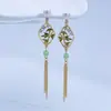 Nuevos Pendientes de Perlas de Agua Dulce Naturales Estilo Chino para Mujer, Borla de Nudo de Bambú, Pendientes Clásicos Elegantes, Venta al por Mayor
