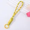 Cordão Colorido de Renda para Celular Tira de Pulso Anti-perda Trançada Artesanal Criativa Pingente Chaveiro de Miçangas Perler Dopamina